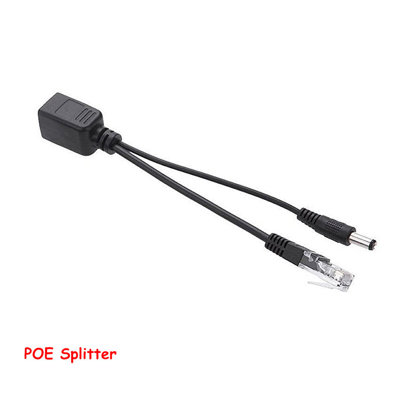 Wtryskiwacz POE kabel Adapter Kit pasywny Power Over Ethernet12-48v syntezator Separator Combiner dla kamera Ip Cctv