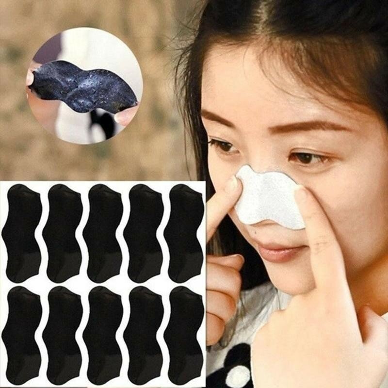 5pcs naso maschera per la rimozione di punti neri pulizia profonda cura della pelle riduzione dei pori maschera per il trattamento dell'acne naso punti neri strisce pulite dei pori