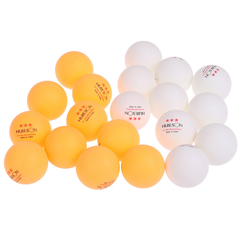 10 balles de Tennis de Table en plastique ABS, nouveau matériau 40 + mm diamètre 2.8g 3 étoiles balles de Ping-Pong pour l'entraînement de Tennis de Table