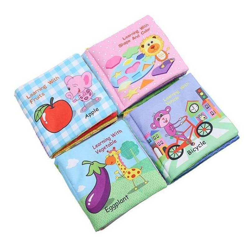 Bébé jouets berceau pare-chocs Newbron tissu livre infantile hochets connaissance autour de multi-touch coloré lit pare-chocs bébé jouets 0-12 mois