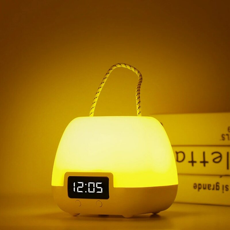 야간 조명 원격 제어 밝기 조절 조명 USB 충전식 귀여운 타이밍 램프, 침실 욕실 복도 계단 램프 아이 선물