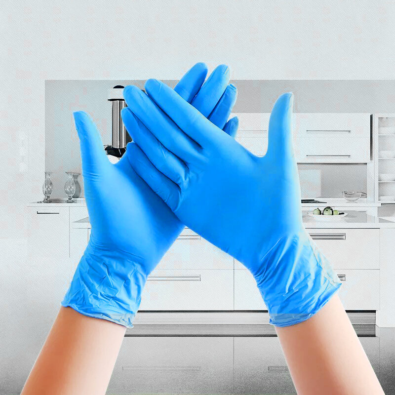 10-100 sztuk jednorazowe rękawice nitrylowe rękawice robocze lateksowe XL ogromne laboratorium do czyszczenia gospodarstwa domowego paznokci tatuaż artystyczny antystatyczna rękawica