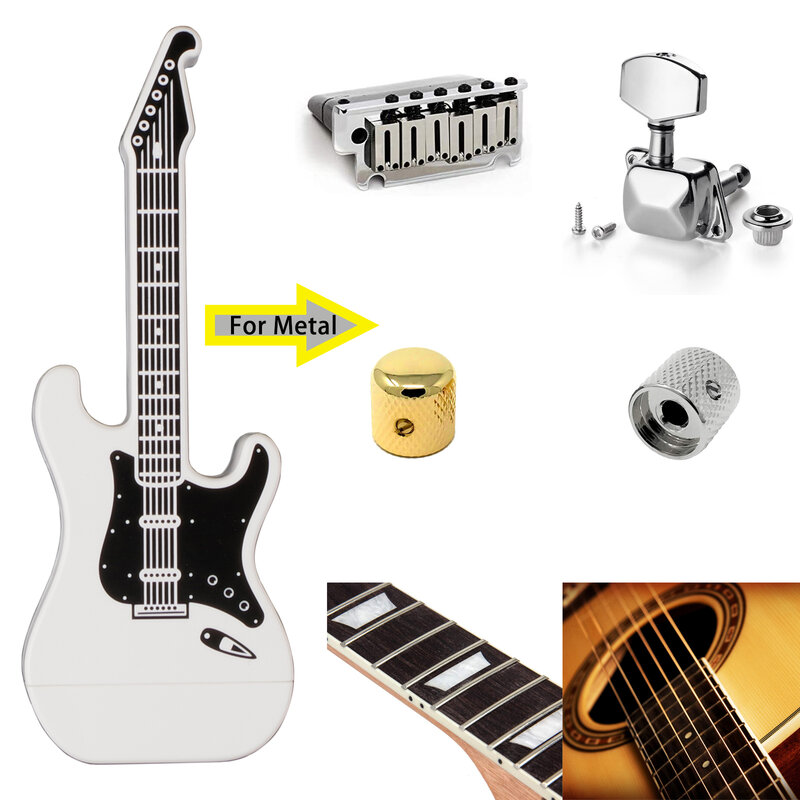 Afinador de violão Cordas cuidados Polonês Guitarra Fretwraps Seqüência de Limpeza ferramentas de Afinação Da Guitarra Picaretas Capo Pacote