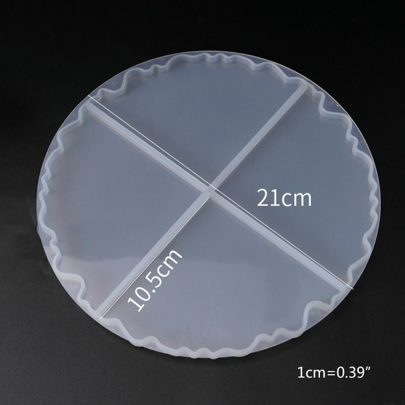 2 Pcs/Set Coaster Crystal Epoxy Resin Mold Cup Mat Casting Silicone Mould Handmade DIY Crafts Making Tools