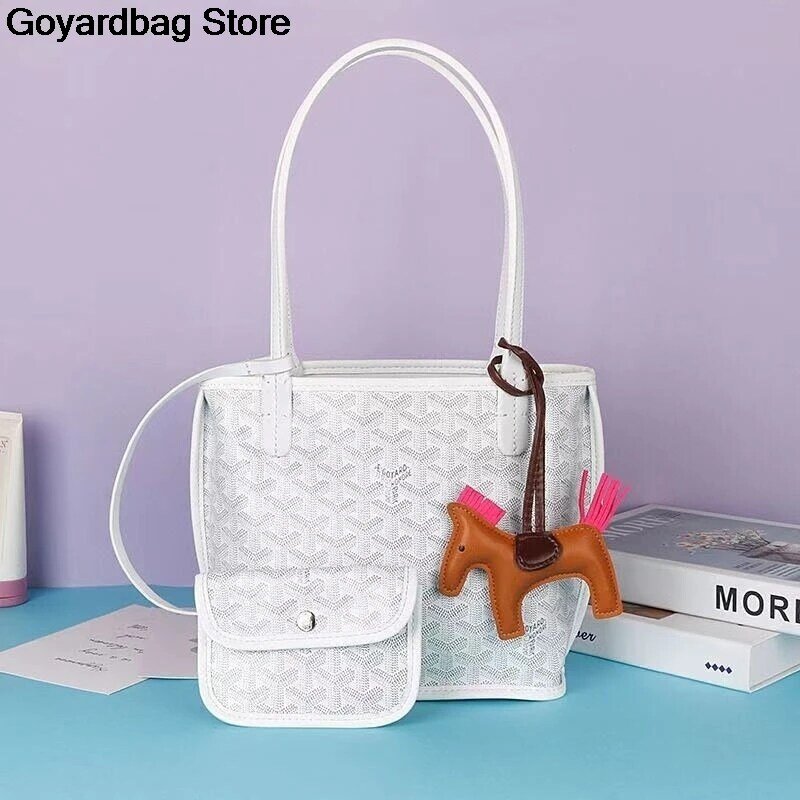 Goyard-nova marca de design tendência balde saco de um ombro inclinado cruz bolsa pão duplo senhora