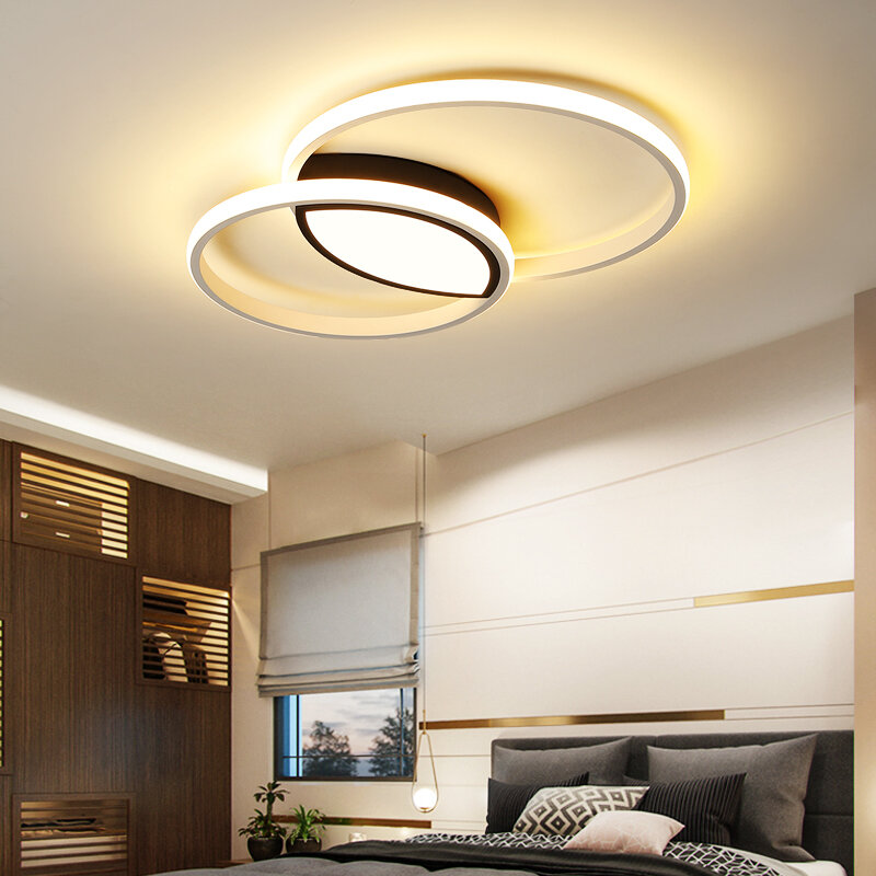 Лампа для гостиной, набор ламп для гостиной, новая простая современная интеллектуальная светодиодная потолочная лампа в скандинавском сти...