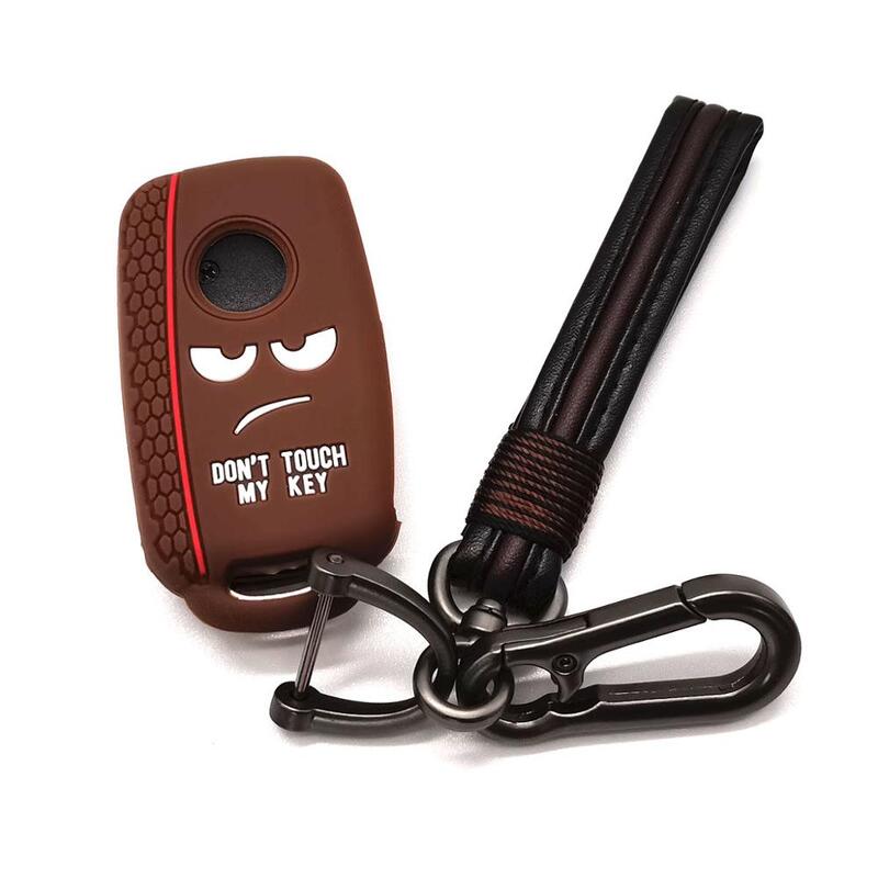 Новый дизайн слово с надписью «Don't Touch My ключ силиконовые ключи крышка чехол для защиты для VW Гольф для Skoda Yeti превосходная Октавия Рапид для ...