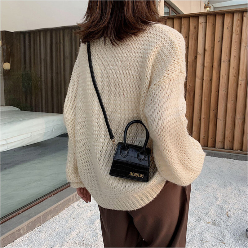 Luxury Handle Mini J Bags Brand Purses Handbags 2019 Women Designer Small Shoulder Crossbody Bags Female Crocodile Pattern Totes