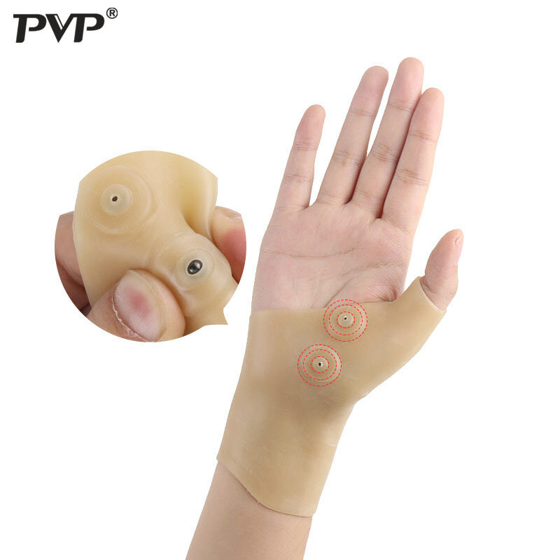 1PCS Tenosynovitis Brace Magnetic  Banddage Pain Relief Hands Care Arthritis Pressure Corrector Pain Relief Gloves Camel Toe