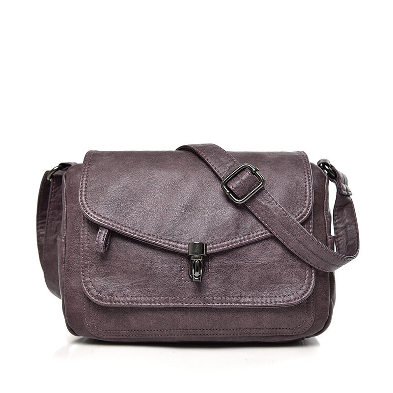Женская Повседневная Сумка-тоут, дамская сумочка на плечо, тоут, винтажная кожаная сумка-Кроссбоди