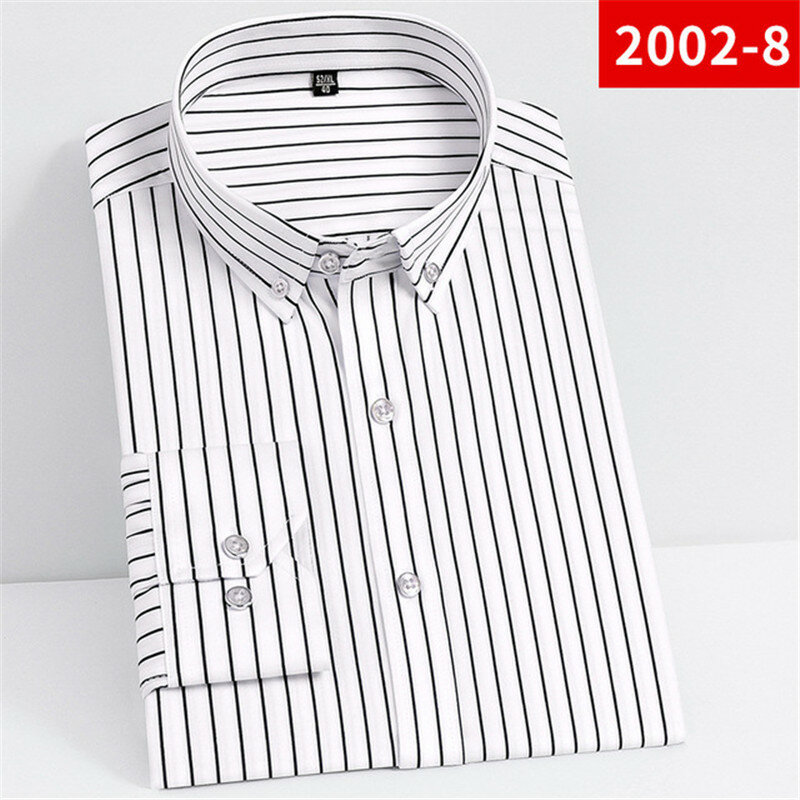 Camisas de negócios masculina 2021 nova alta qualidade gola quadrada bordado casual magro manga comprida vestido camisa para homem