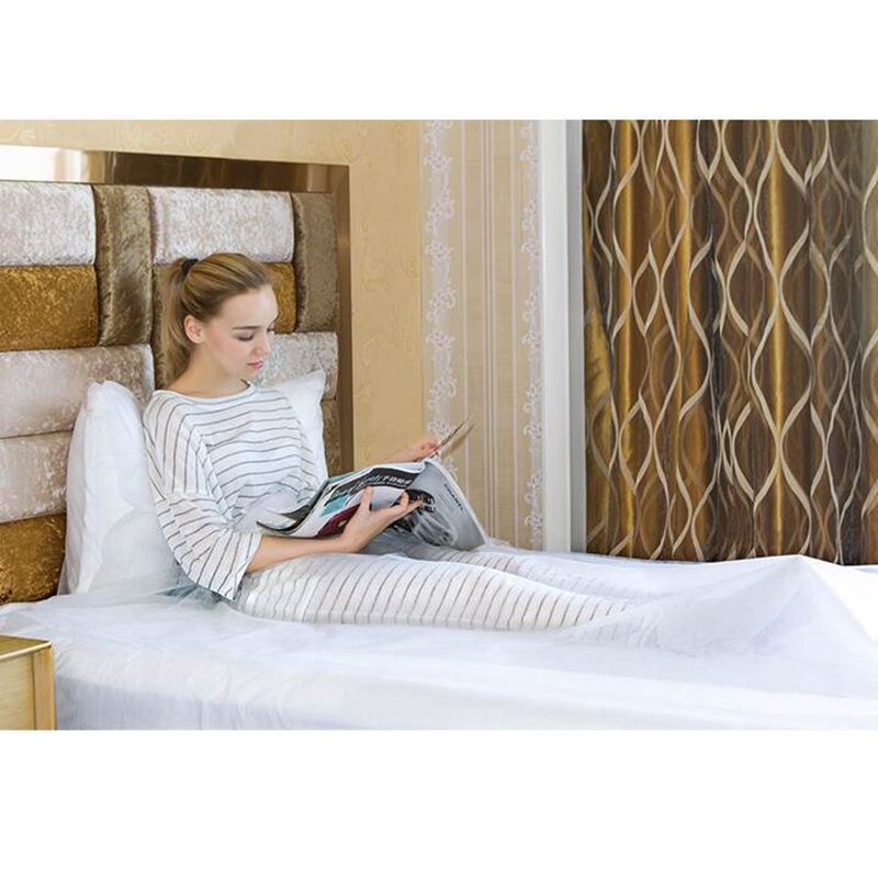 20 pacote descartável fronhas hotel viagem respirável único travesseiro caso cama dupla folha colcha travesseiro caso hotel