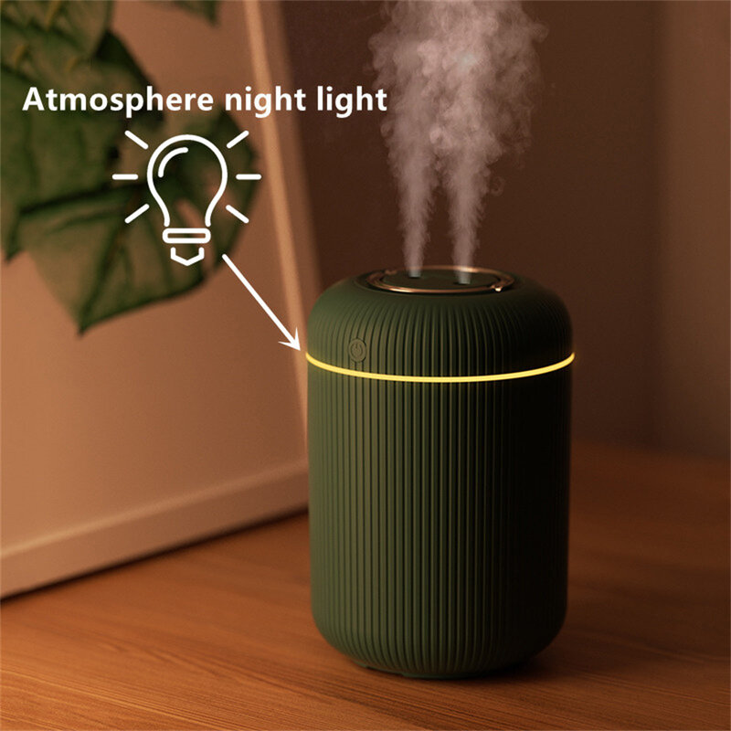 2500ML USB Air Humidifier Portable Aroma Oil Diffuser With Night Light Home Essential Oil Mist Maker Simple High Capacity Fogger