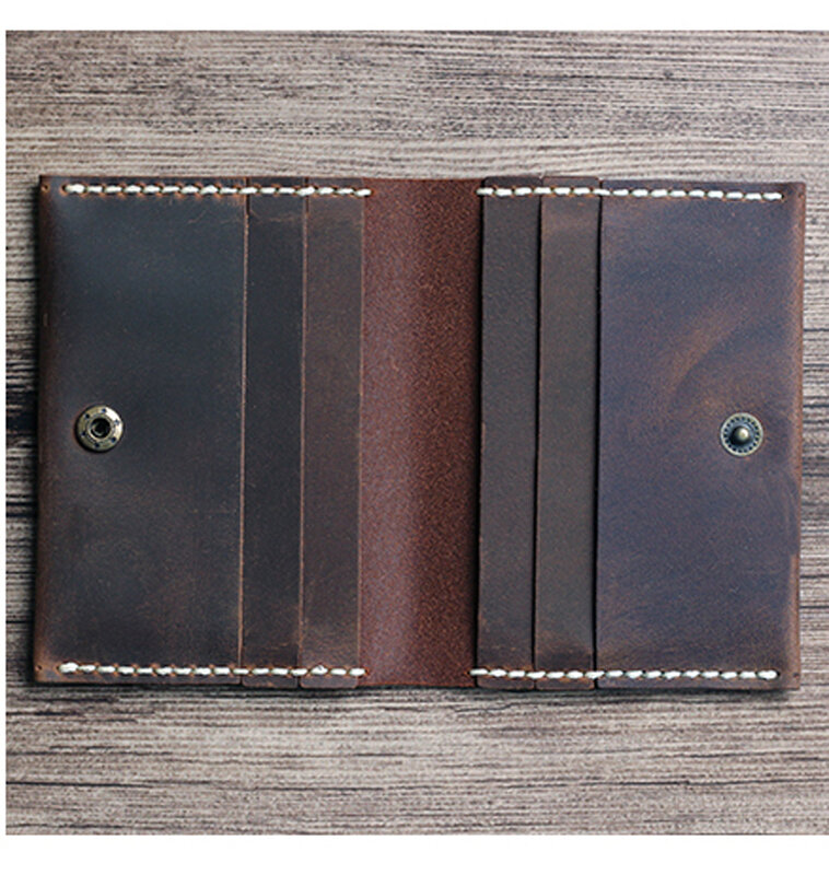 100% Handmade Vintage Echtem leder karte halter männer leder karte brieftasche frauen karte tasche kreditkarte halter visitenkarte fall