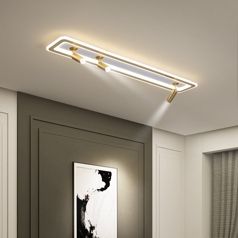 Projecteur design plafonnier salon chambre cuivre couloir lampe de plafond Mur Lampe
