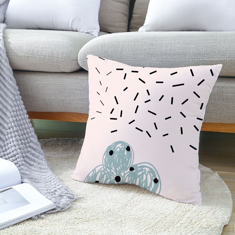 Fundas de almohada de algodón y lino para sofá, fundas de almohada de 45x45 para decoración del hogar, 2020