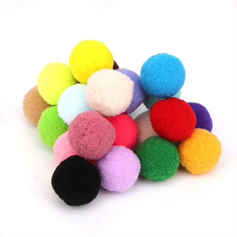 30pcs Plush Ball 35mm 40mm 45mm Fluffy Soft Pompoms Ball for Clip Art Wedding Christmas Decor Craft DIY Sewing Supplies Handmade