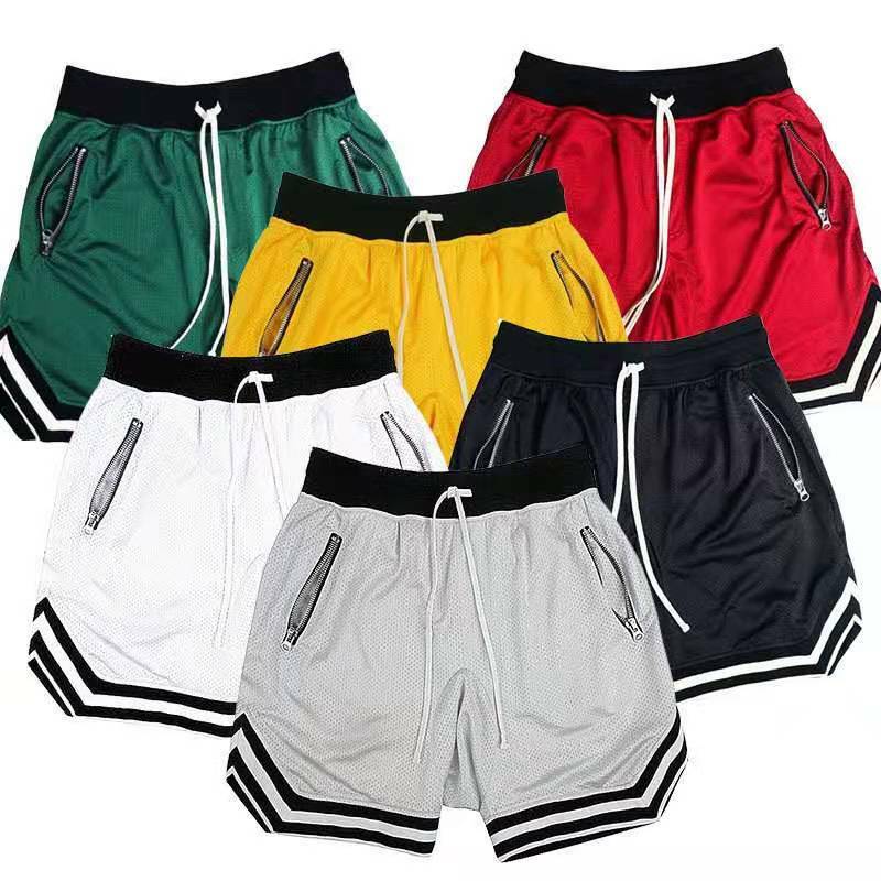 Pantalones cortos deportivos para correr para hombre, Shorts de secado rápido para gimnasio, 2021