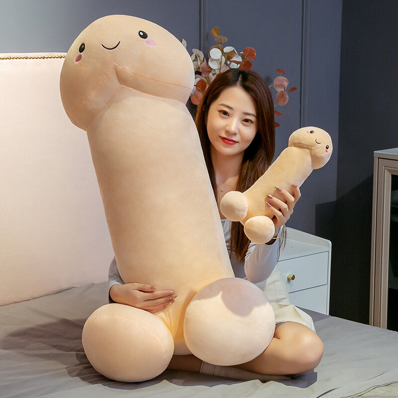 30cm-100cm Funny Penis Plush Toy simulation Stuffed Soft Dick Doll Real-life Penis Pillow Cushion Cute Sexy Toy Interesting Gift