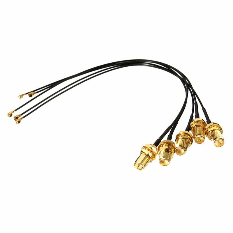 5PCS Verlängerung Kabel IPX zu RP SMA Buchse Antenne WiFi Zopf Kabel