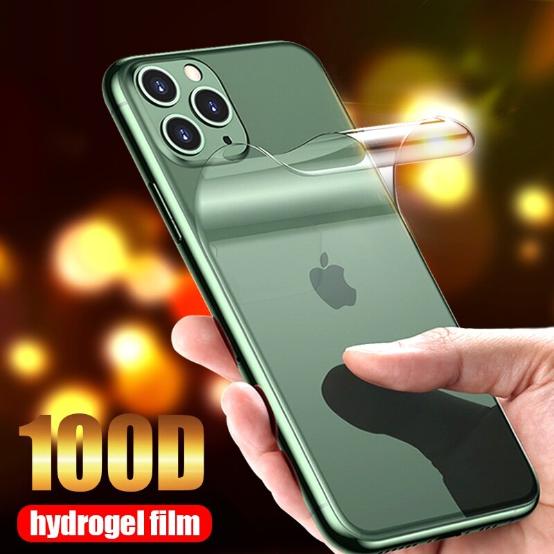 Film Hydrogel de Protection avant et arrière, pas du verre, pour iPhone 12 Pro Max