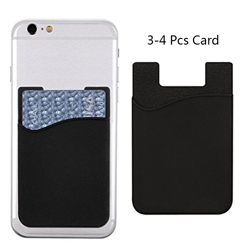 Business Credit Pocket Adhesive Fashion Women Men Cell Phone Holder ID Card Holder Slim Case sticker Dropship