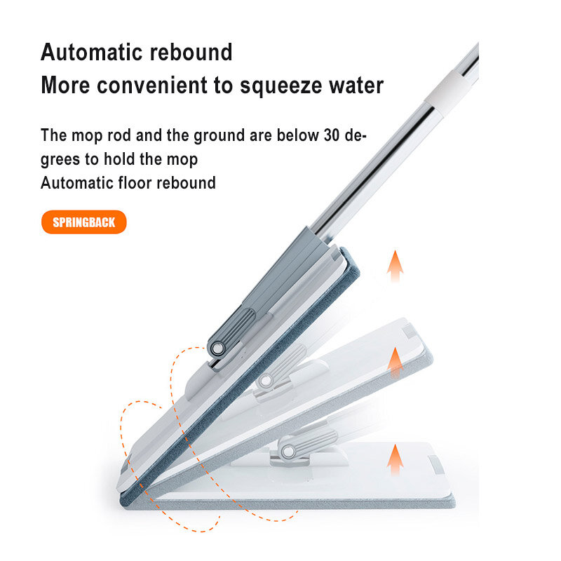 NEW Household Cleaning Tools Spin Flat Mop Hand Free Wring Floor Cleaning Mop Automatic Squeeze Mop Hand-Washing Lazy Mops