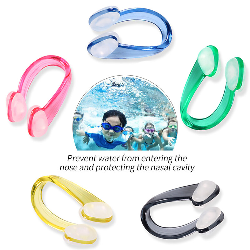 Зажим для ушей для носа для плавания, водонепроницаемые Мягкие силиконовые беруши для детей и взрослых