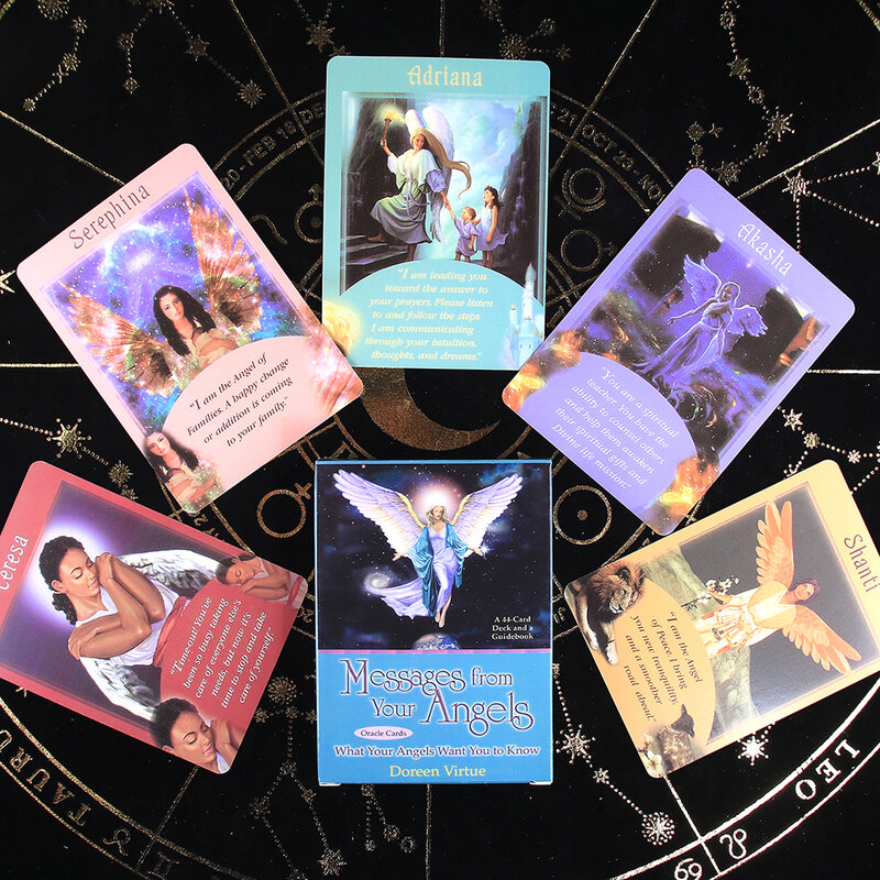Jeu de cartes Oracle lune, Messages de sagesse, ange, déesse, garder l'esprit, Animal, ancêtre, la lumière mystique, Tarot