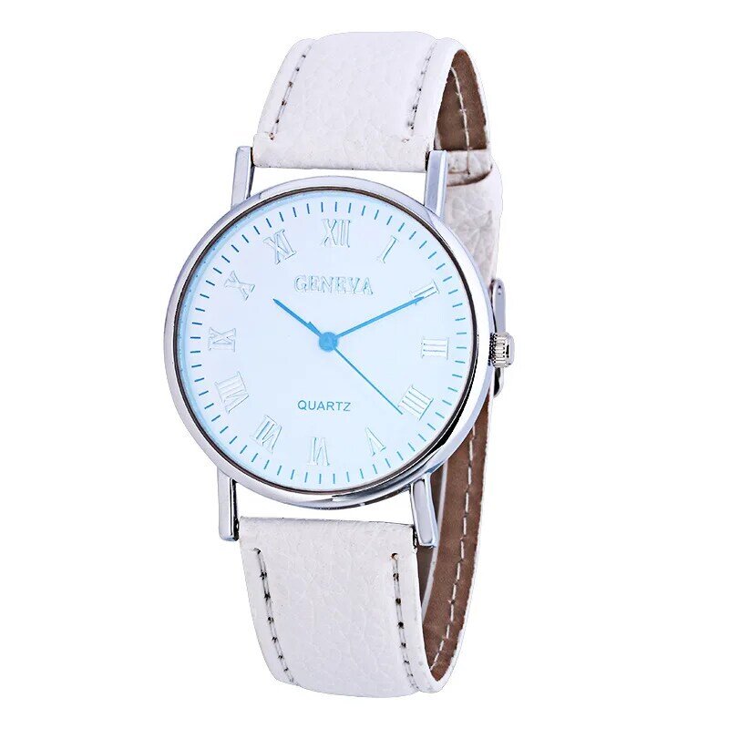 2020 nova marca de luxo couro moda pulseira relógio de quartzo relógio de pulso masculino feminino clasic