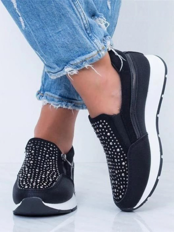 2021 جديد أحذية أنيقة للنساء موضة حجر الراين حذاء كاجوال امرأة أحذية رياضية منصة بلون المشي جورب الأحذية صفقة ساخنة