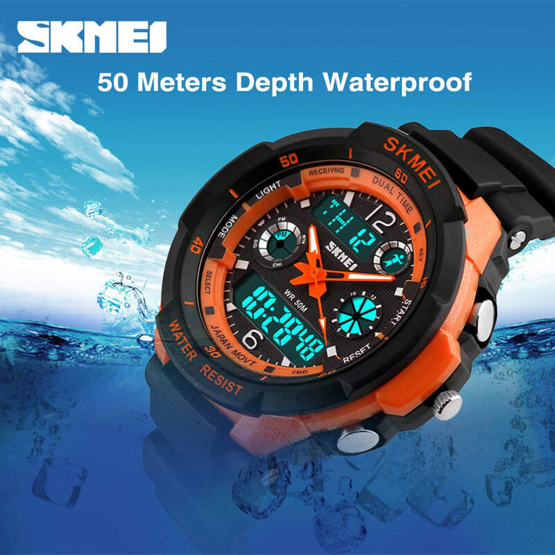SKMEI Kids & Adult Watches Anti-Shock 5Bar Waterproof Outdoor Sport Children Watches Fashion Digital Watch Relogio Masculino