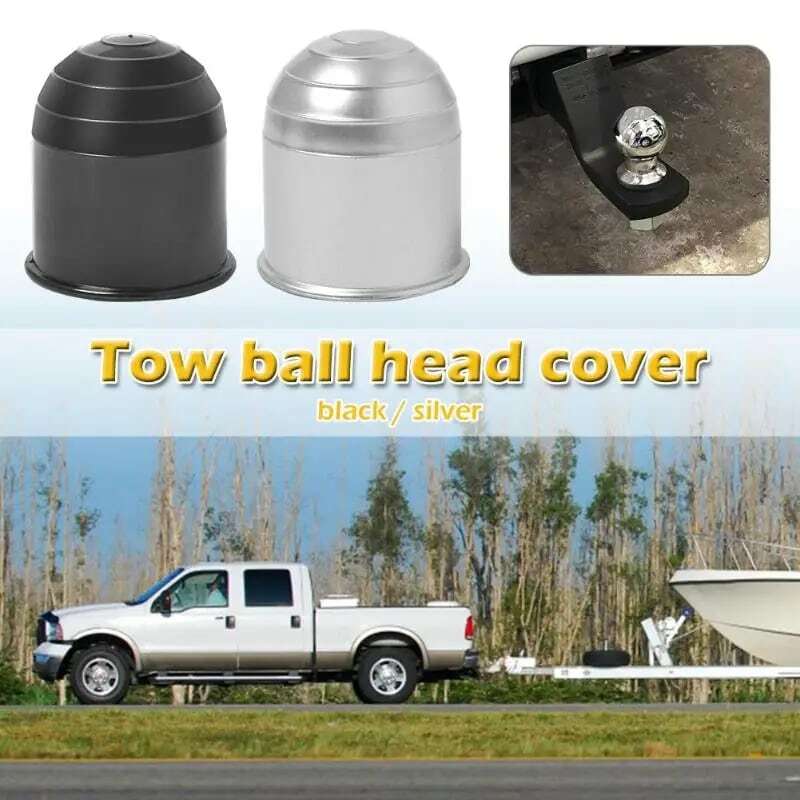 50mm Car Vehicle Auto Tow Bar Ball Cover Cap Hitch Caravan Trailer Protect Protection Universal Prevent Grease and Dirt