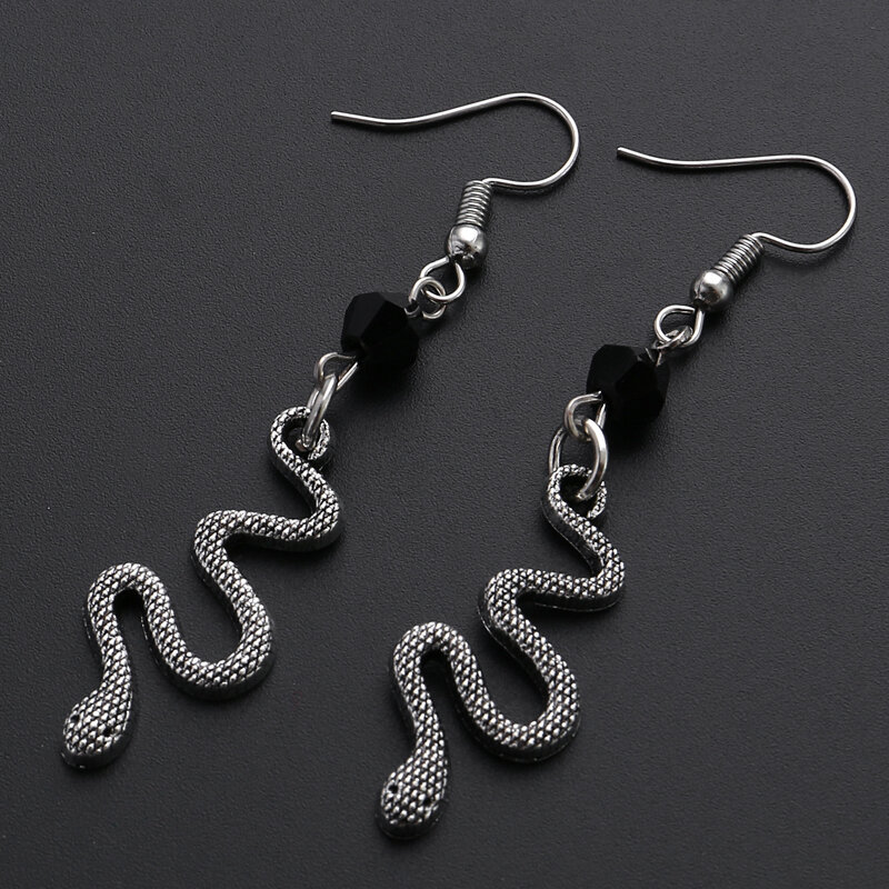 Boucles d'oreilles en forme de Serpent pour femmes, bijoux gothiques, Serpent, Cobra, pendantes de personnalité pour fête, Long affaissement, cadeau