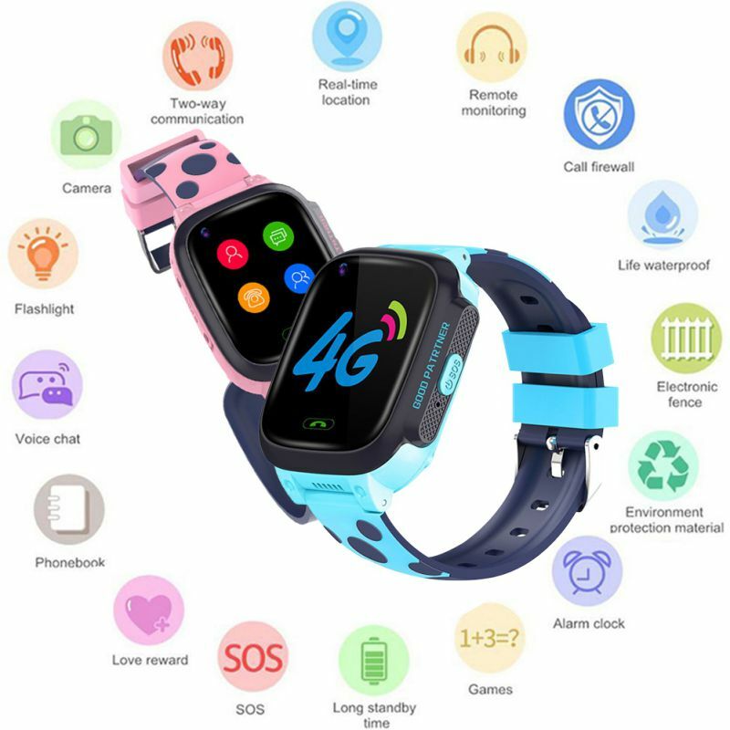 Y95 키즈 스마트 시계 비디오 통화 gps + wifi + lbs 트래커 전화 4g 어린이 손목 시계 smartwatch 소녀 소년 생일 선물