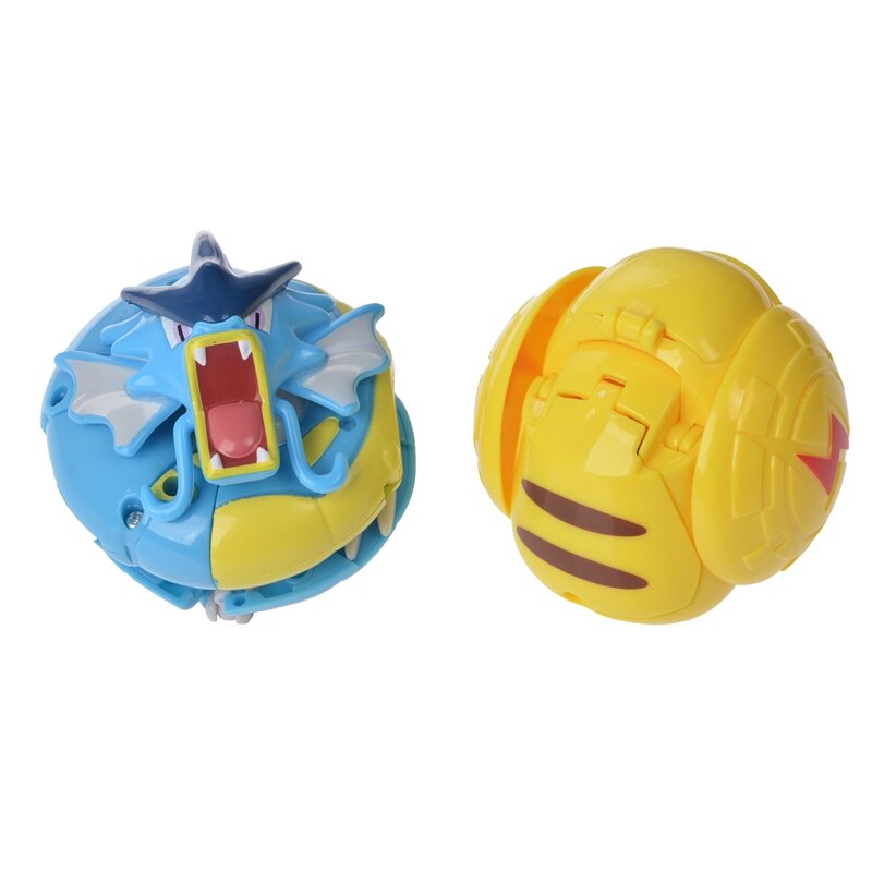 Origina Tomy Pokemon Deformation Pokeball Figures Toy Transform Pikachu Charizard Squirtle Action Figure Model Doll Toys For Boy