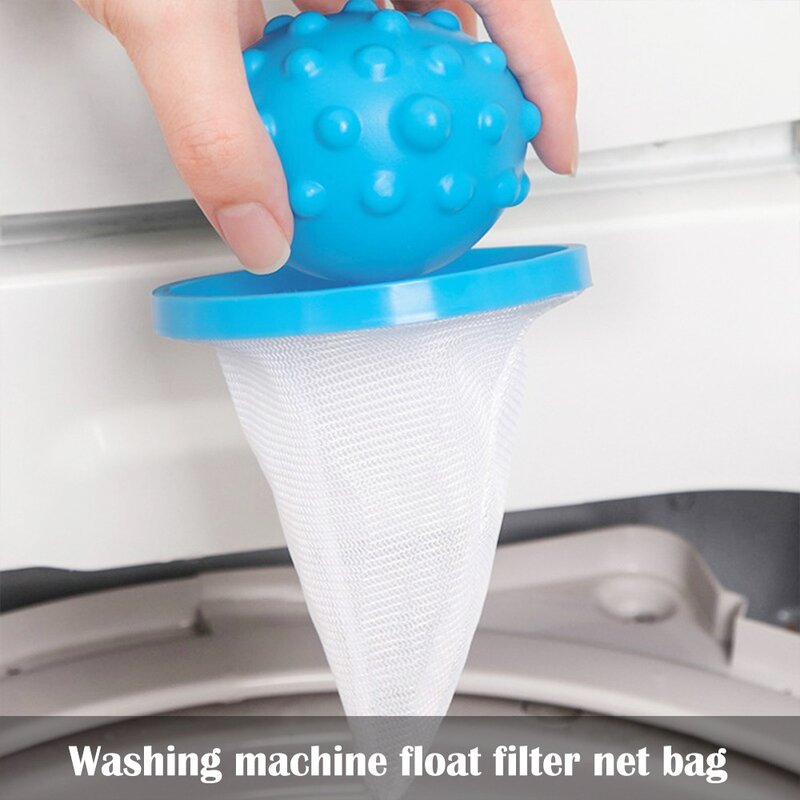 Coletor de fiapos removedor de cabelo máquina de lavar roupa máquina filtro de flutuador líquido saco coletor de cabelo protetor bola filtro ferramenta de lavanderia