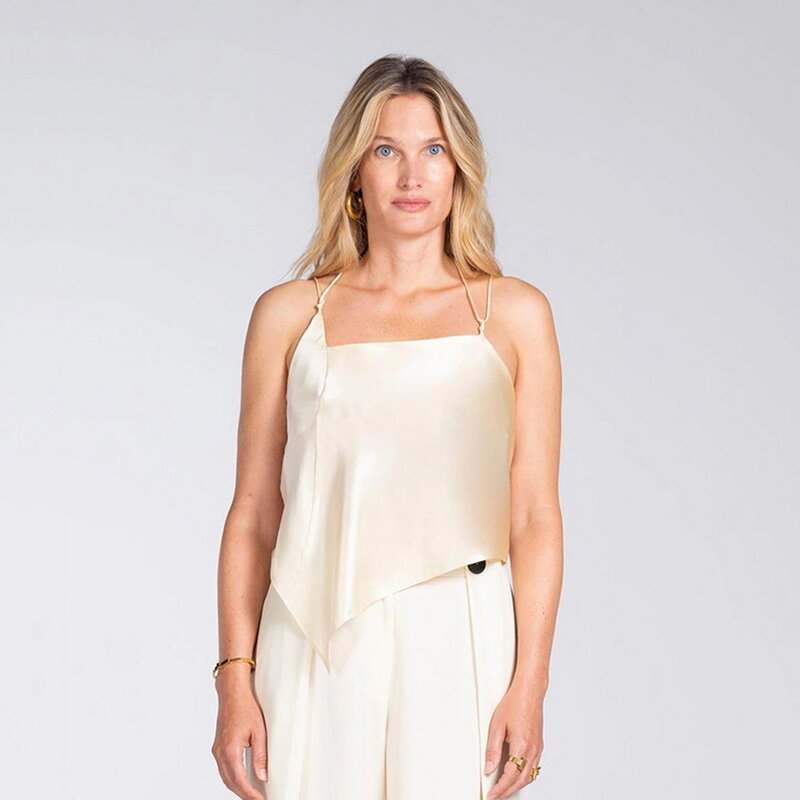 2021 стильные, пикантные, с переплетенными кружевами, Спагетти ремень топы для Для женщин Элегантный Ассиметричное платье с низким вырезом на...