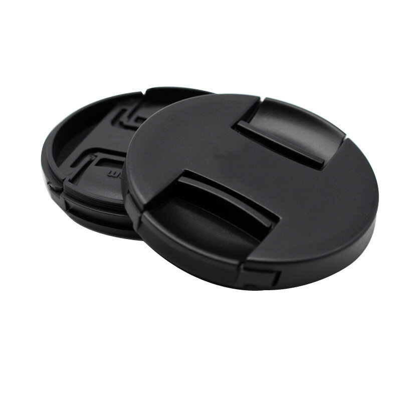High-quality 43 49 52 55 58 62 67 72 77 82mm center pinch Snap-on cap cover for canon camera Lens