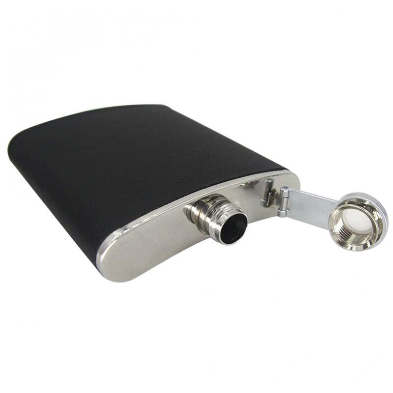 Portable Stainless Steel Hip Flask with Funnel and 210ML Capacity for Festival Gift