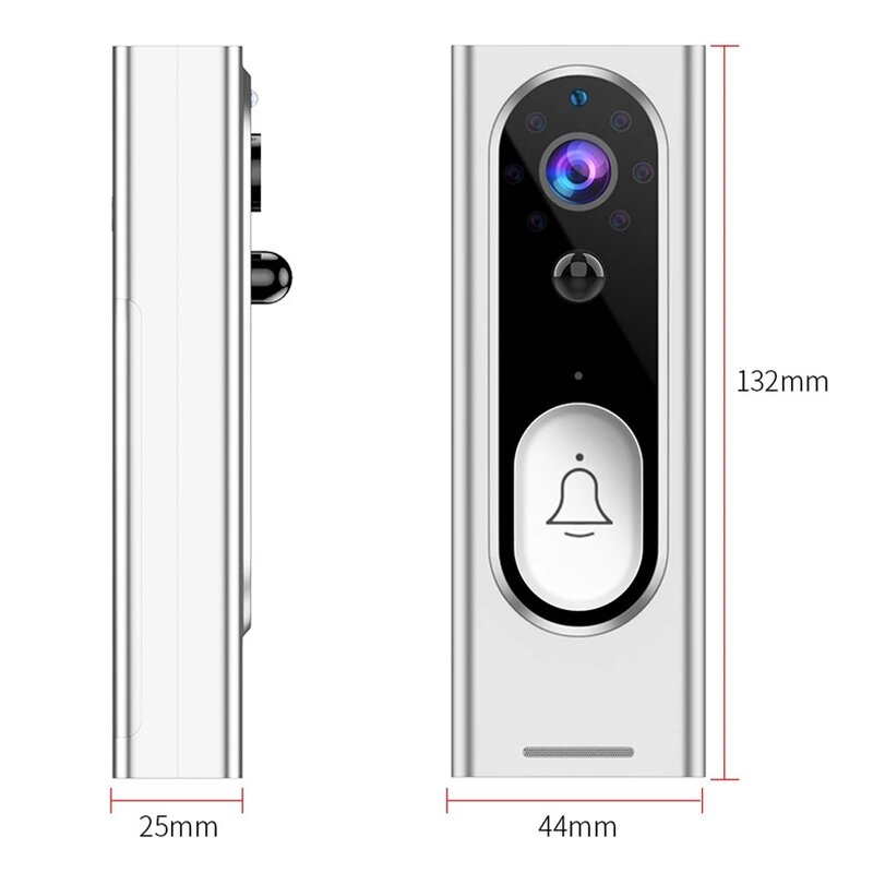 Proker tuya inteligente 1080p hd mini wifi campainha da câmera de vídeo porta intercom visão noturna sem fio câmera segurança em casa