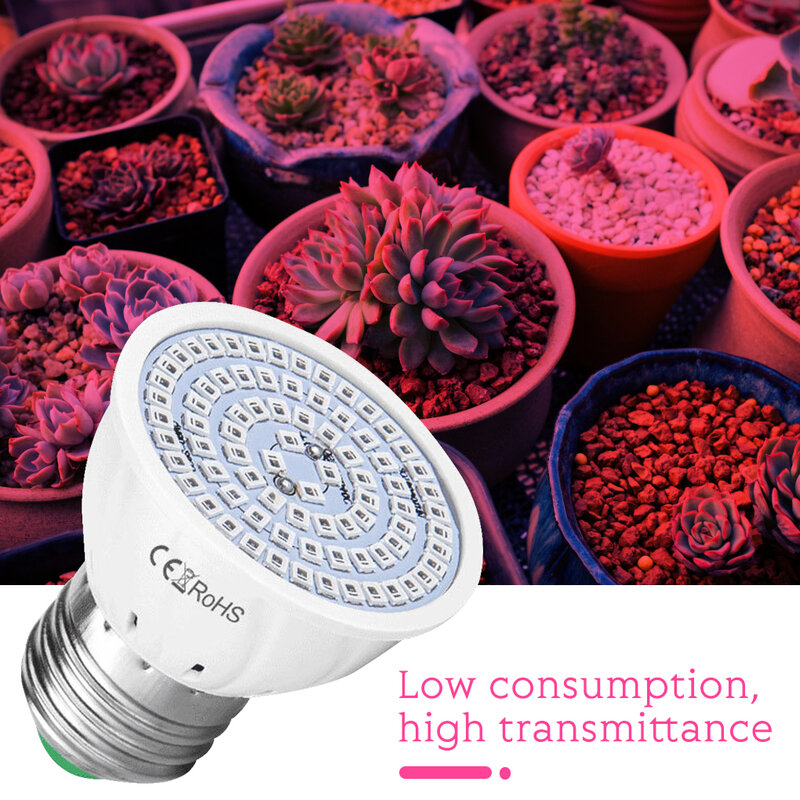Фитолампа B22, гидропонная лампа E27, светодиодная лампа для выращивания растений MR16, УФ-лампа полного спектра E14, лампа для ускорения роста GU10