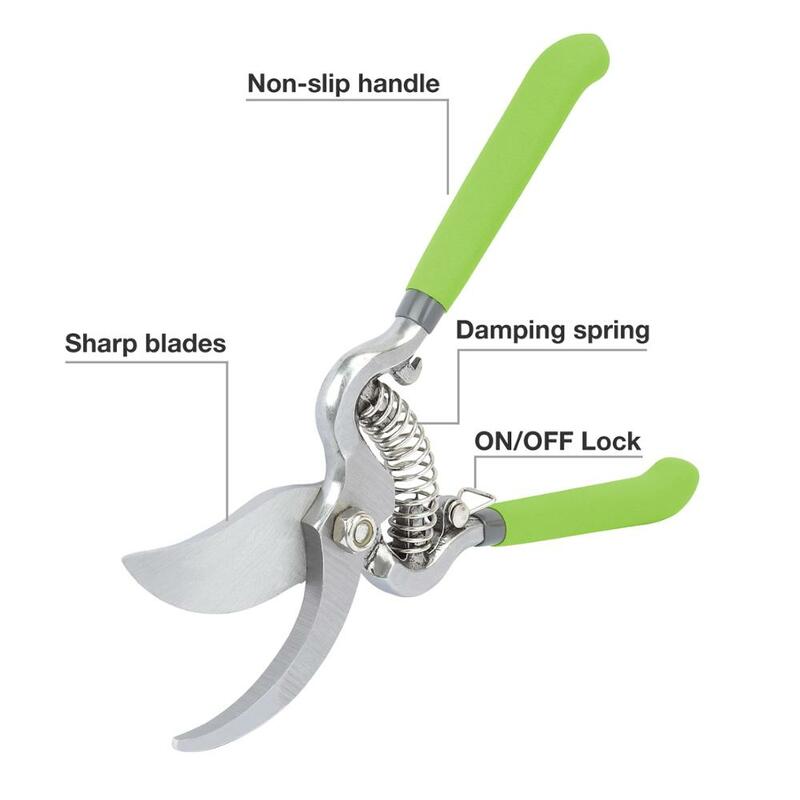 WORKPRO 2PC 8"/20cm Pruning Shears Set Garden Tools Mainly Used In Home Gardening Scissors Sharp Scissors