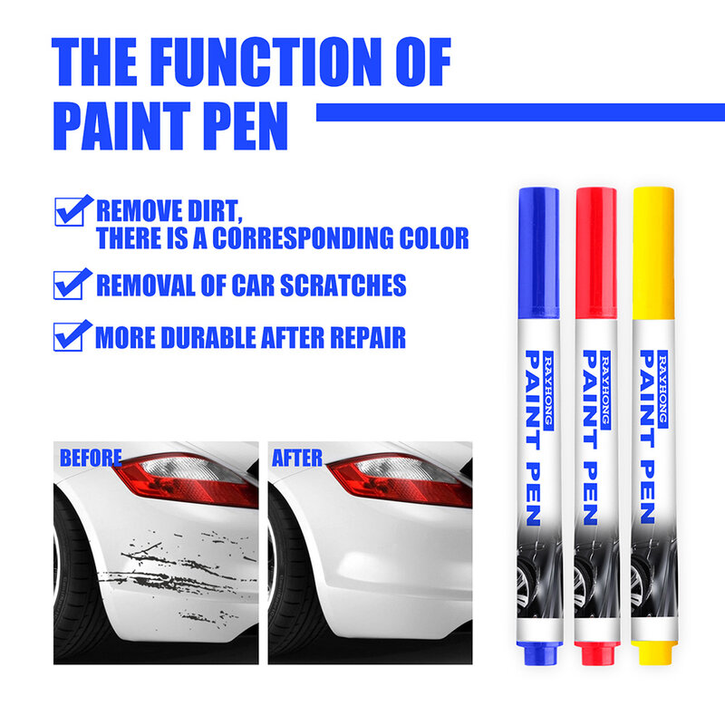 Penna per riparazione graffi per Auto vernice automatica penna per ritocco graffi per Auto detergente per rimozione vernice cura della penna penna per rivestimento rammendo riempimento penna per vernice
