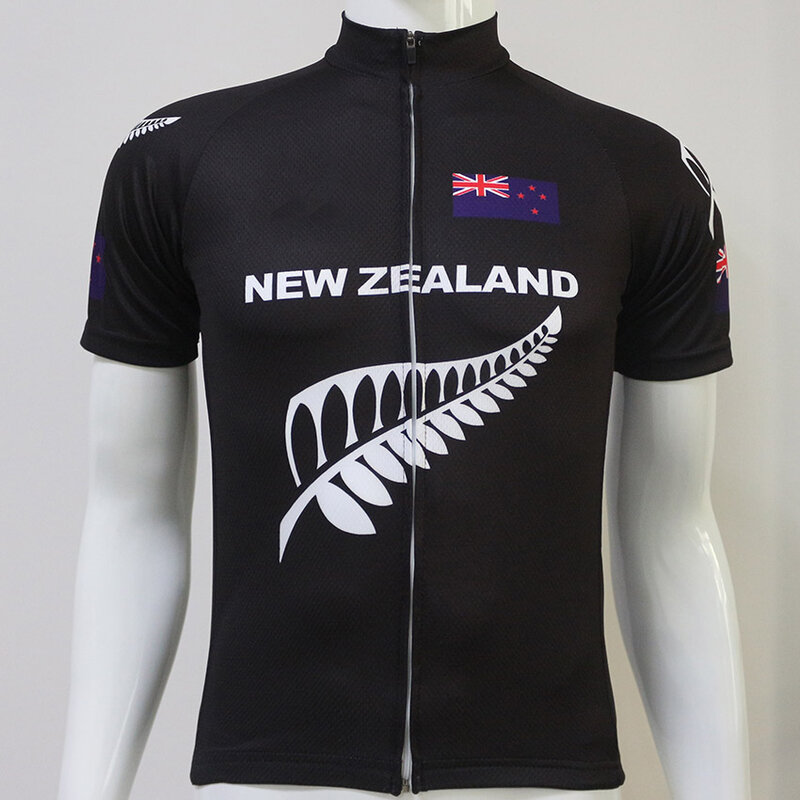 Nova zelândia folha pro camisa de ciclismo dos homens verão manga curta respirável mtb estrada corrida bicicleta roupas ciclismo wear camisa 3 estilos