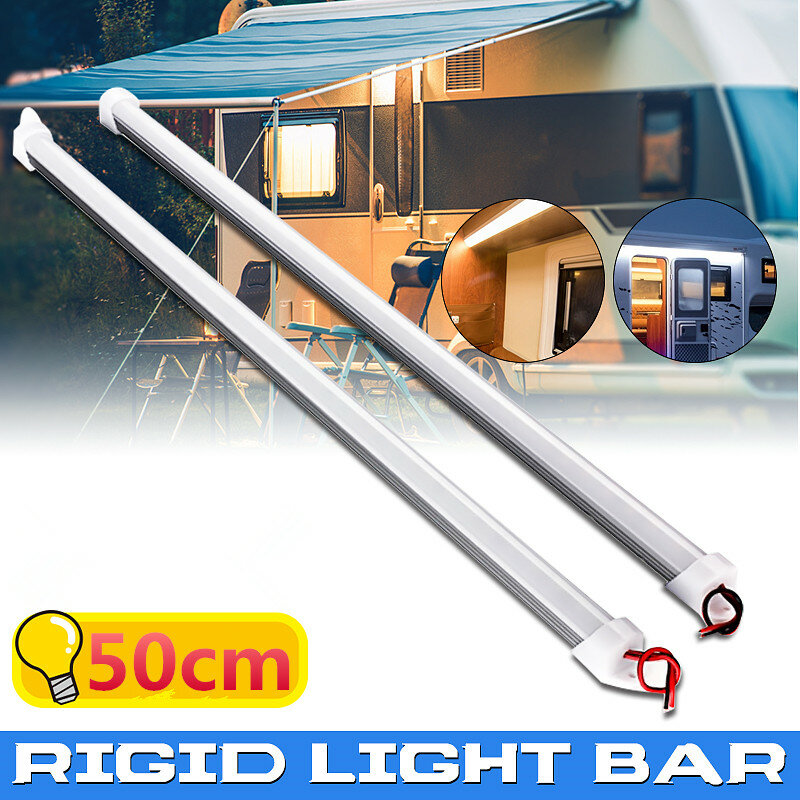 Tahan Air LED Bar Lampu DC 12V 50Cm 9W 5630 SMD 36 LED Kecerahan Tinggi Kaku Strip Energi hemat Lemari Counter Lampu LED