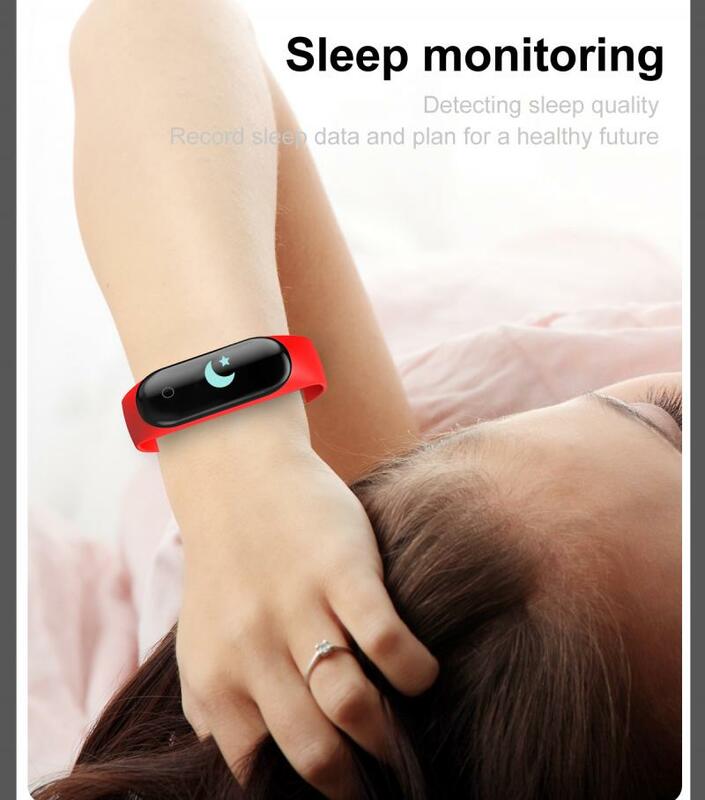 M4 Smart Band Armband Uhr Fitness Tracker Armband Touch Sport Herzfrequenz Blutdruck Monitor Frauen Dropshipping