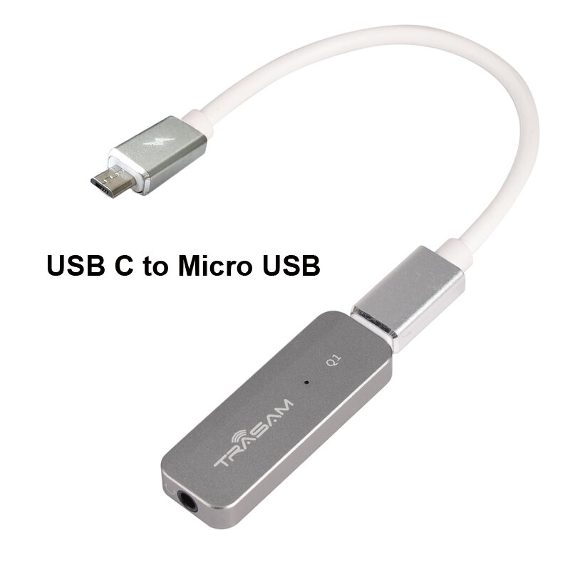 Q1 przenośny wzmacniacz słuchawkowy HIFI Mini słuchawki wzmacniacze 192kHz USB C do 3.5mm konwerter DAC AMP dla Android IOS typu C