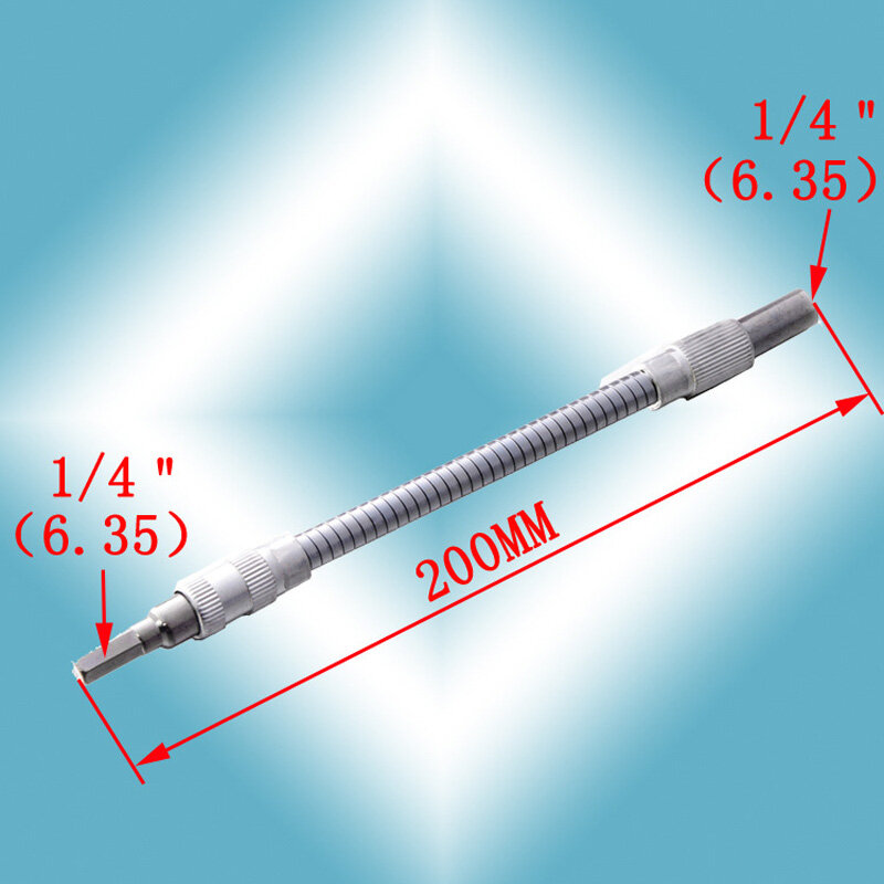 Metal flexível furadeira eletrônica dobra do eixo adaptador de conexão útil 4 tamanhos