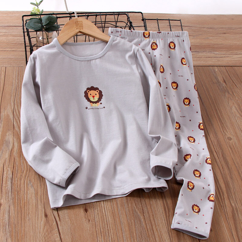 Conjunto de pijama de manga larga para niño, ropa interior térmica para niño pequeño invierno cálido, otoño